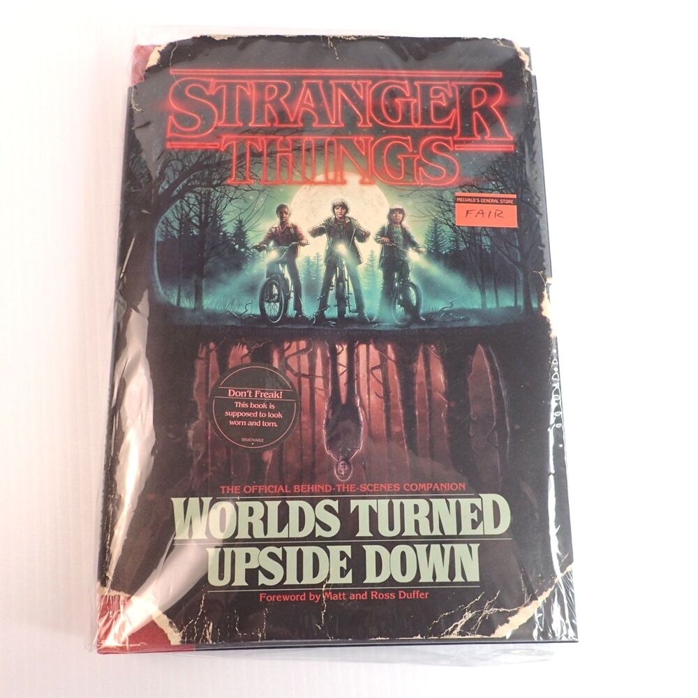 Stranger Things: Worlds Turned Upside Down Hardcover 2018 w/Map/Protective Wrap